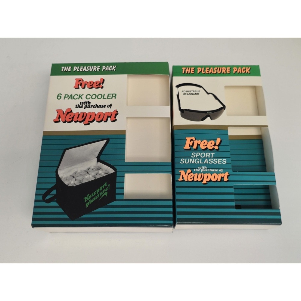 NEWPORT PLEASURE cigarette promotional black lunch bag 6 Pack Cooler / Sunglass